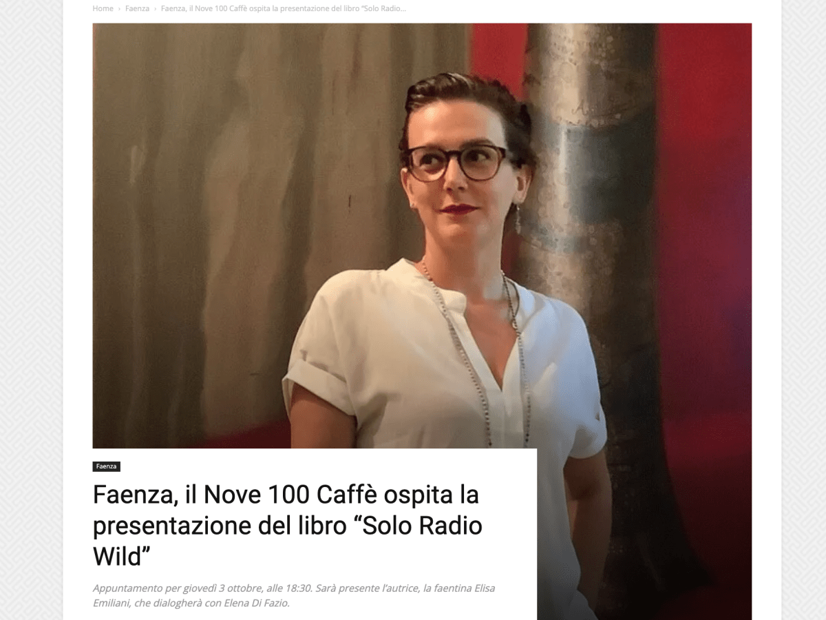 Prima presentazione – Grazie a “Il&nbsp;piccolo”!