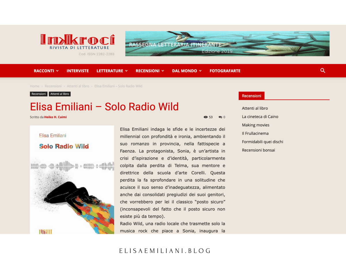 Una recensione su&nbsp;INKROCI